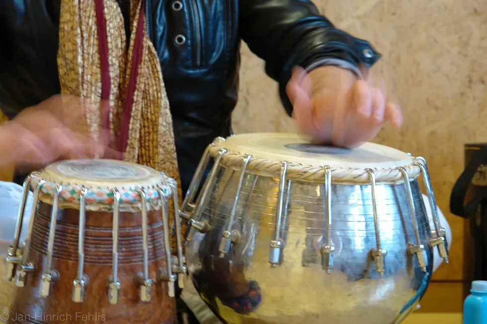 Tabla-Spiel in Nahaufnahme